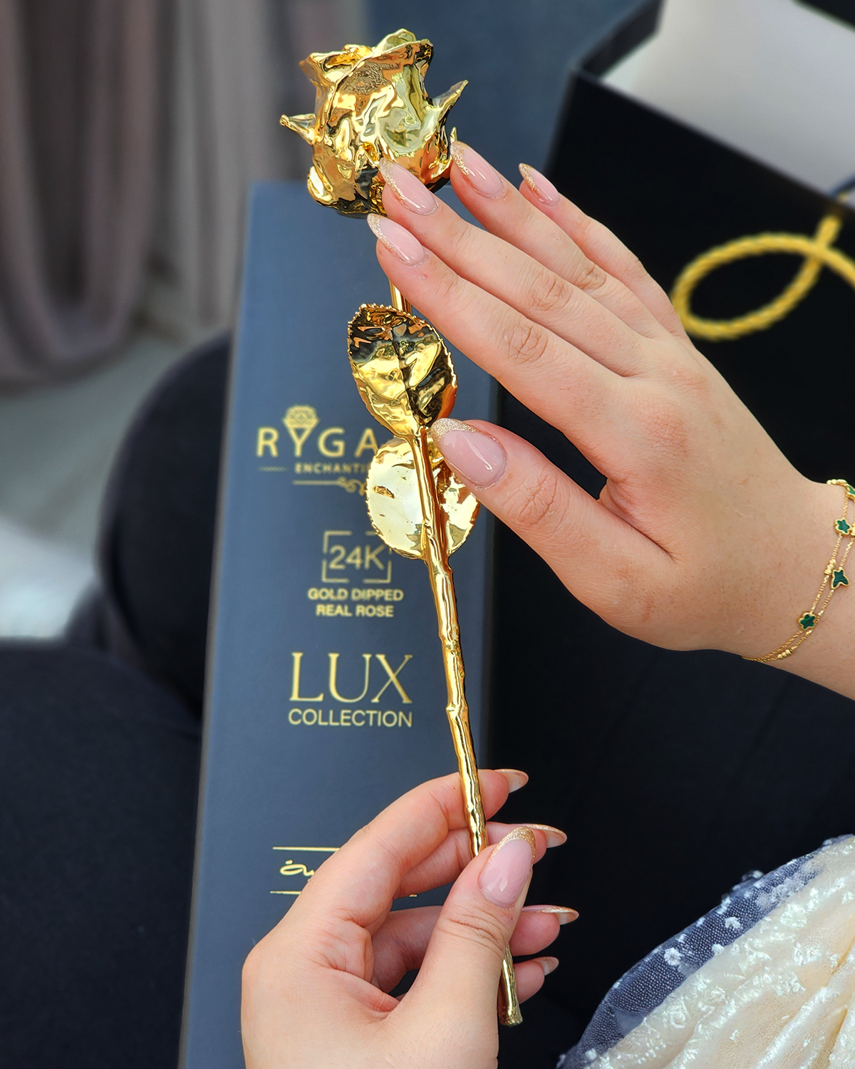 24K Gold Forever Rose