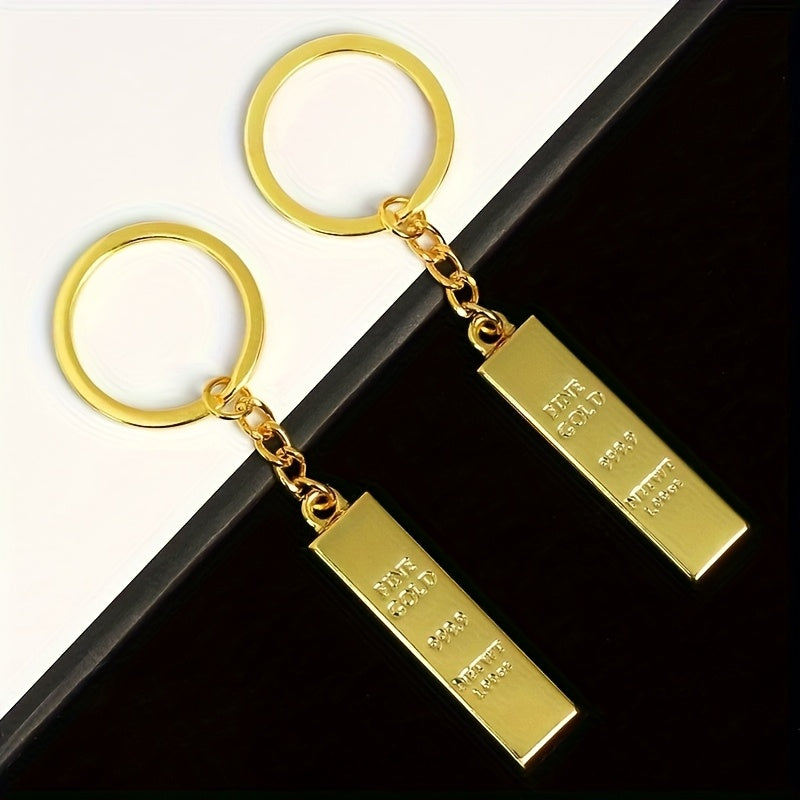 Golden Bar Keychain