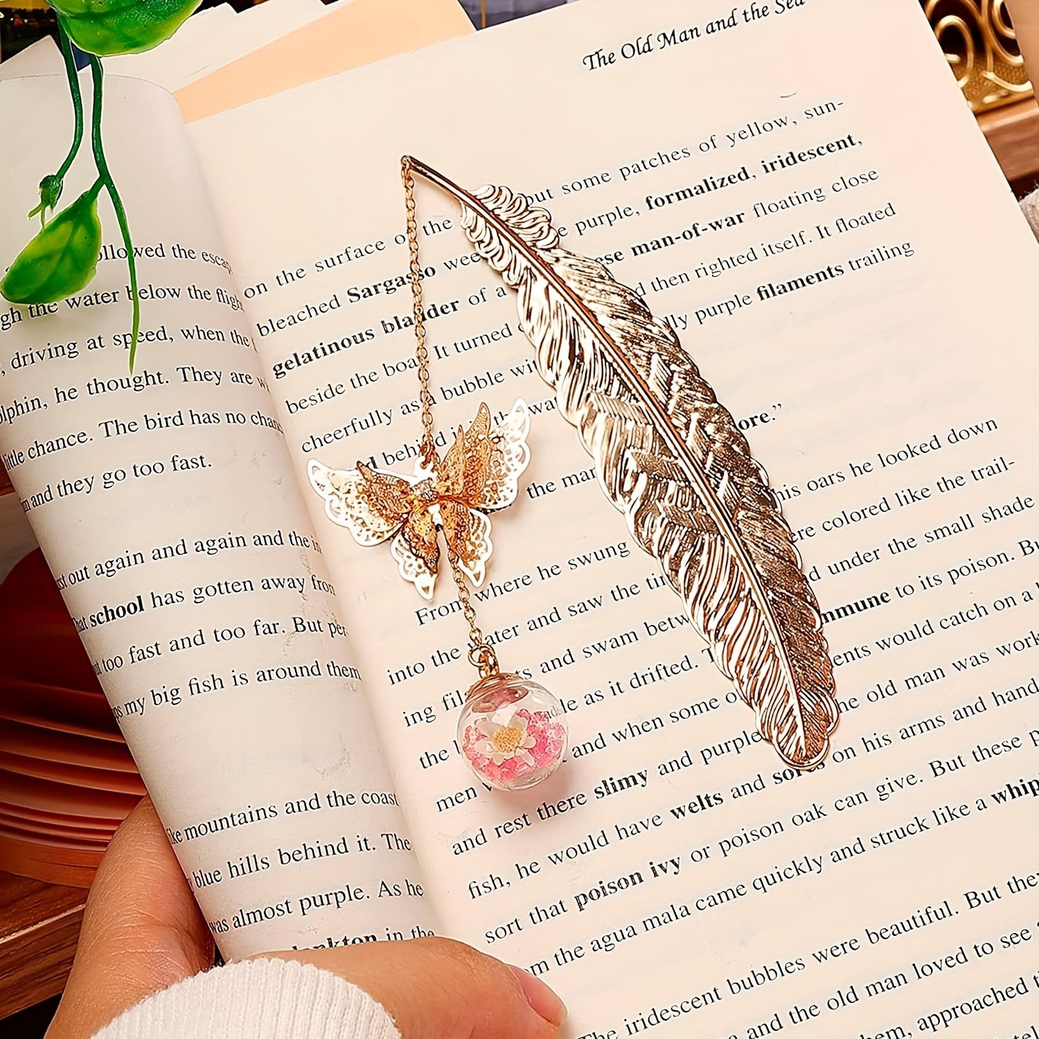Gold Book Page Holder