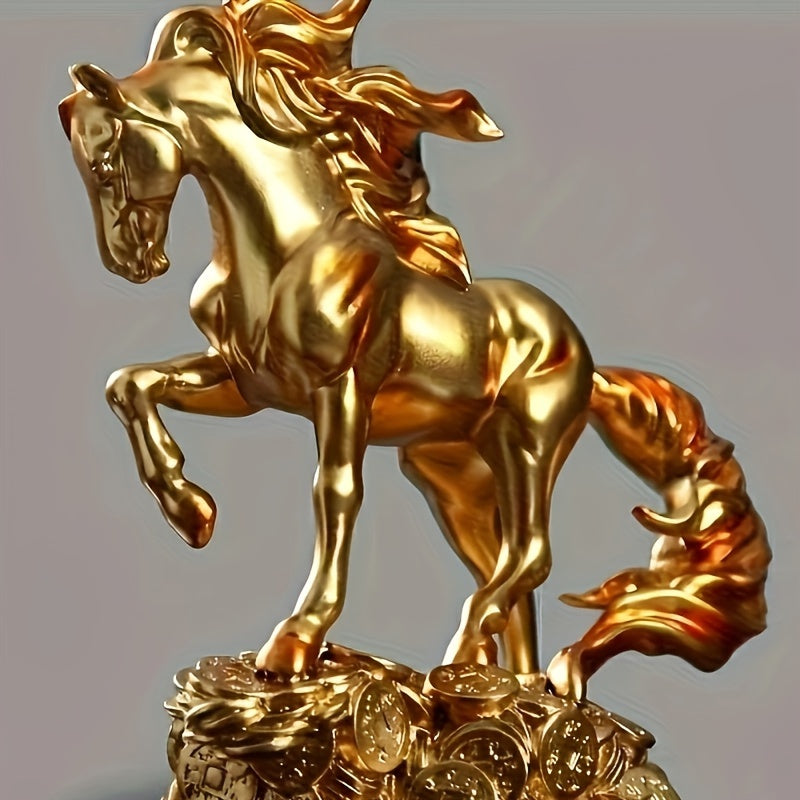 Golden Horse Sculpture
