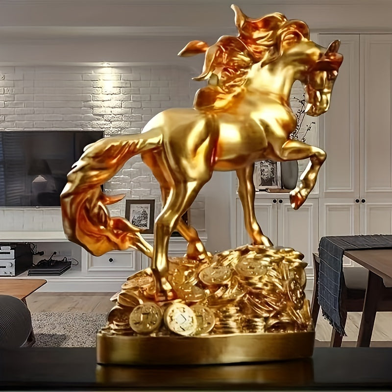 Golden Horse Sculpture