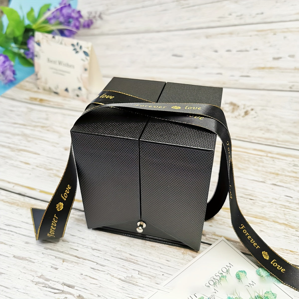 Double Heart Pendant Necklace Gift Box