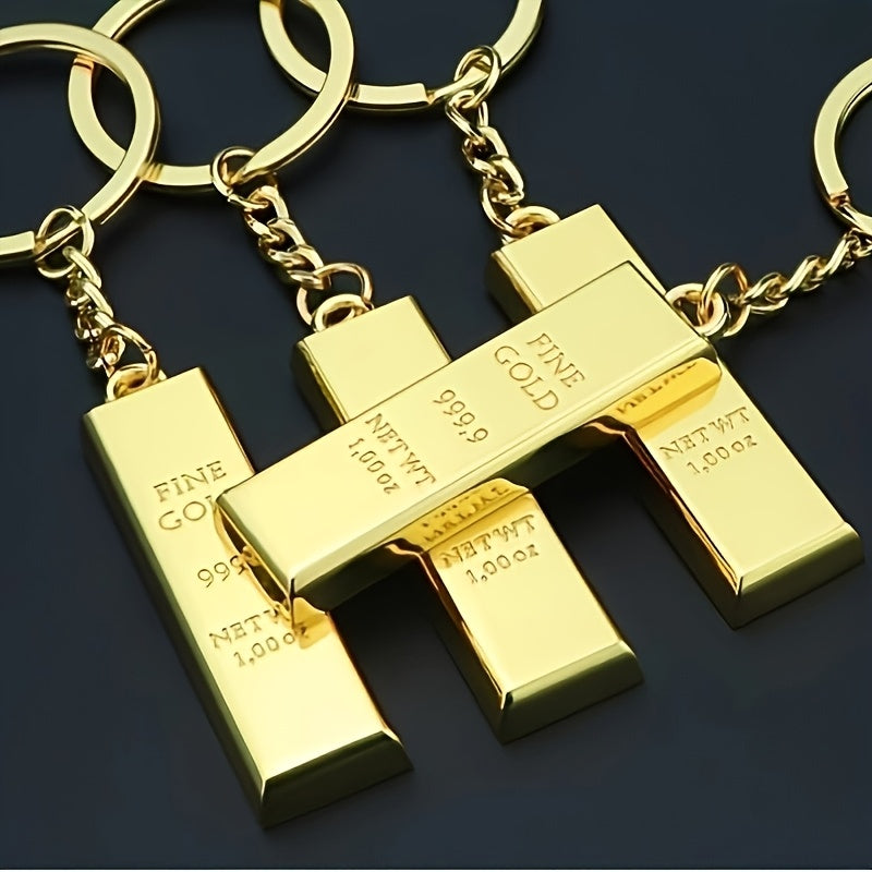 Golden Bar Keychain