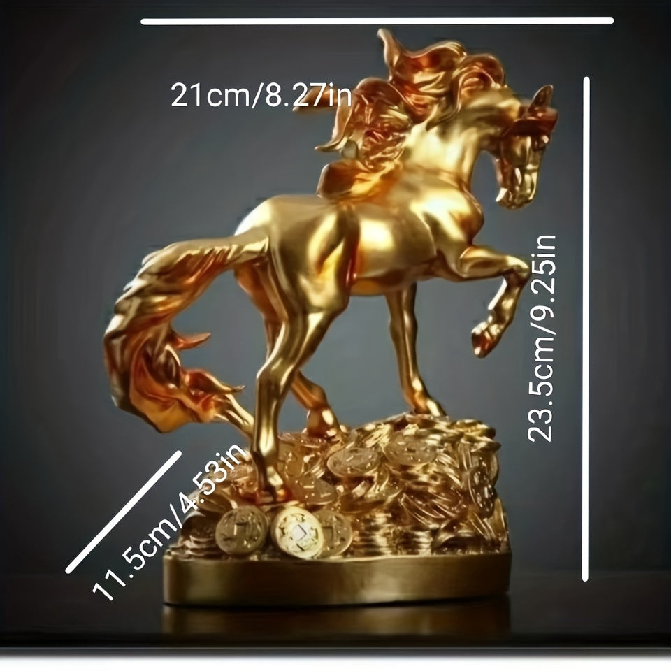 Golden Horse Sculpture