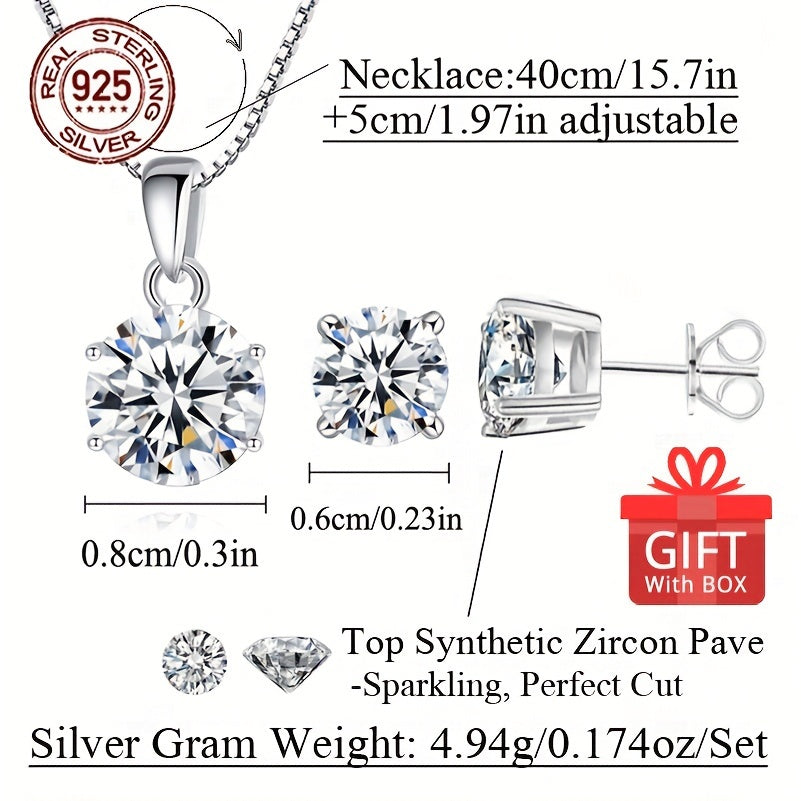 2pcs Jewelry Sets Silver